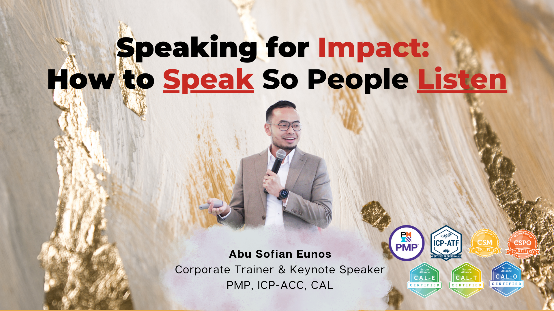 Speaking for Impact: How to Speak So People Listen